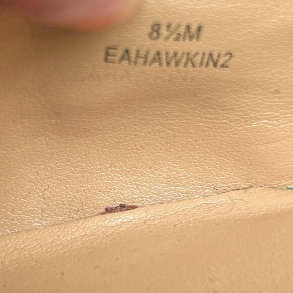 Enzo Angiolini Tazlin Flats • Women’s Sz 8.5 • Forest Green Wool Black Suede Toe - Picture 6 of 7